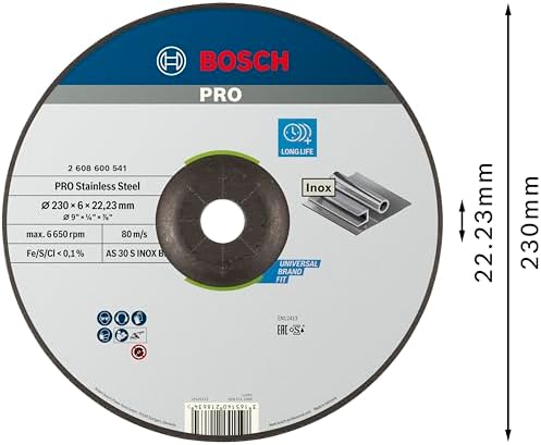 Professional 2608600541 Schleifzubehör Schruppsch.230 x 6 mm F.INO x - Görsel 3