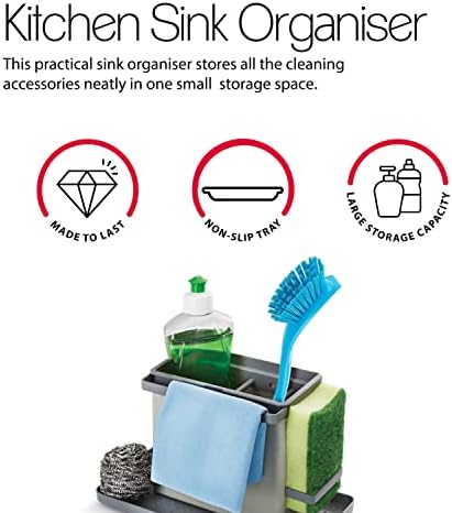 Alternative view of TIDY TEX - Plastik Modüler Mutfak Temizlik Düzenleyici, Gri