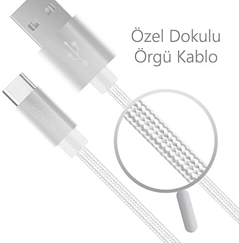 PSM06 1 Metre Beyaz Lightning Hızlı Şarj Kablosu,Beyaz - Görsel 3
