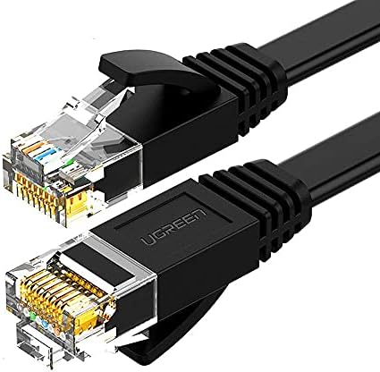 Alternative view of CAT6 Flat Ethernet Kablosu, 1 Metre, Siyah