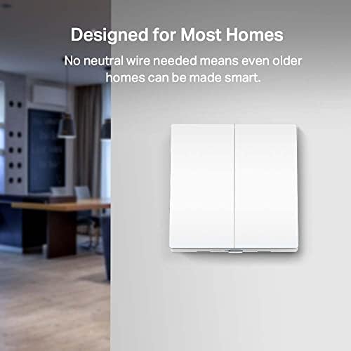 S220, Akıllı Işık Anahtarı, Uzaktan Kumanda, Aletsiz Pil Değiştirme, Nötr Gerekmez, Tüm ampullerle uyumlu, Alexa ve Google Home ile Çalışır, Tapo Hub Gereklidir Ayrıca Satılır