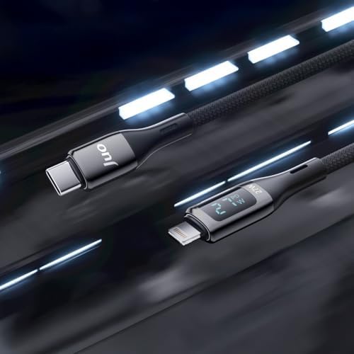 27W Dijital Led Ekranlı USB Type-C to Lightning iPad Hızlı Şarj ve Data Kablosu 1 Metre - Görsel 3