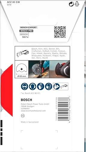 1x PRO ACZ 85 EIB Starlock Testere Ucu (Demir içermeyen metaller, Dolu Laminant Vinil, PVC, Ø 85 mm, Professional Aksesuar Çok Fonksiyonlu Makine)