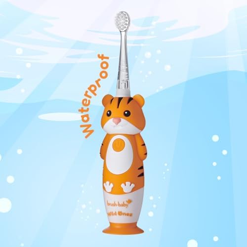 Alternative view of Baby Sonic Brush-Baby WildOnes Kaplan Desenli Çocuk Şarjlı Elektrikli Diş Fırçası, Zamanlayıcılı