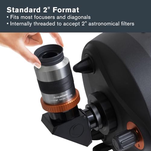 93328 Omni 2 inç mercek, 56 mm ultra uzun odak uzaklığı ve üstün ışık iletimi – Derin gökyüzü yıldız kümeleri, yıldız bulutları ve galaksileri izlemek için, gümüş/siyah - Görsel 3