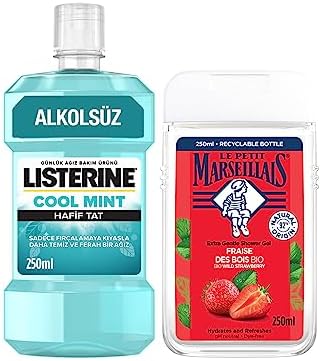 Alternative view of Duş Jeli Akdeniz Çileği 250 ml + Listerine Mint Ağız Bakım Suyu Hafif Tat 250 ml