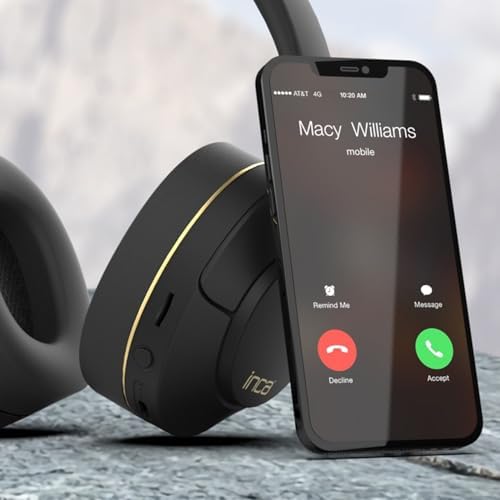 Inca IBK-503S Kablosuz 5.3 Bluetooth Hafıza Kart Destekli Kulak Üstü Kulaklık Siyah 400Mah 12 Saat pil ömrü Bluetooth, Micro SD Hafıza Kartı ve AUX modu desteği - Görsel 2