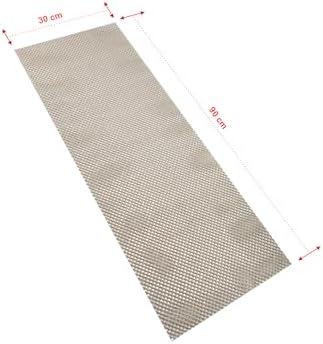 Alternative view of Anti - Slip Mat 30 x 90 cm 2 Adet Örme Desen Halı Kaydırmaz, Kahve (2 Adet)