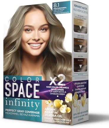 Alternative view of Space Infınıty Set Saç Boyası 8.1 Küllü Açık Kumral