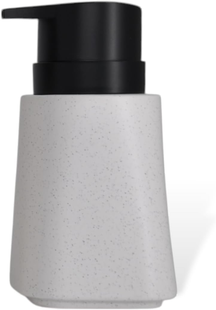 Alternative view of New Max Premium Serisi 300 ML Sıvı Sabunluk Pompalı Mermer Desenli Seramik Sıvı Sabunluk Dispencer Beyaz