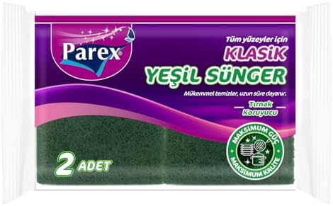 Tüm Yüzeyler İçin Klasik Yeşil Sünger 2 Adet