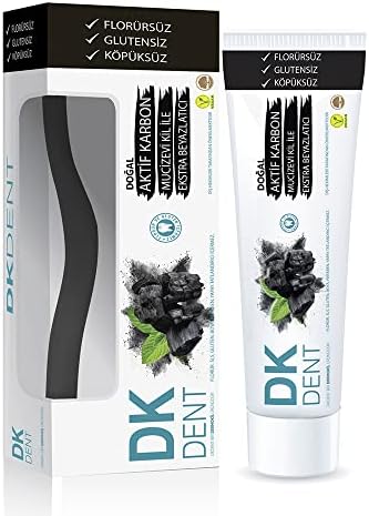 Vegan Aktif Karbonlu Florürsüz Diş Macunu 75 ml Diş Fırçası Hediyeli