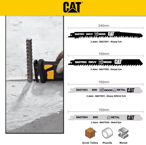 Alternative view of DA07901 Profesyonel Metal/Ahşap Kesme Tilki Kuyruğu Testere Ucu 8 Parça