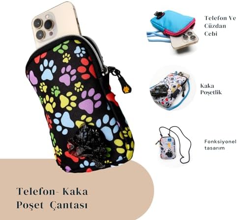 Cep Telefonu Çantası Renkli Pati - Görsel 3