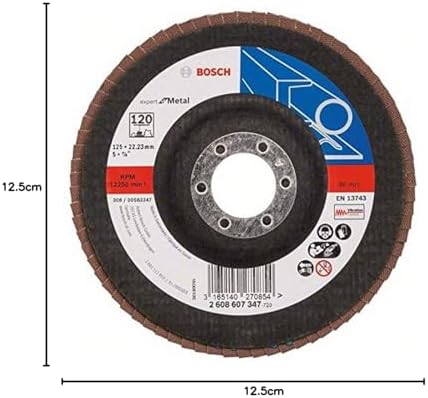 Alternative view of Professional  2608607347 kendin yap zımpara diski (açılı taşlama makineleri için farklı malzemeler, bombeli tasarım, Ø 125 mm, Granülasyon 120)