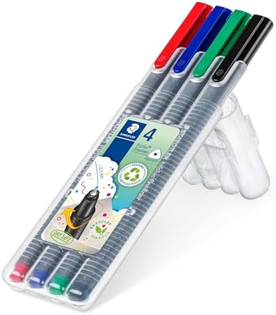 334 Sb4 Triplus Üçgen Fineliner Klasik Renk 0.3 mm 4'lü Set