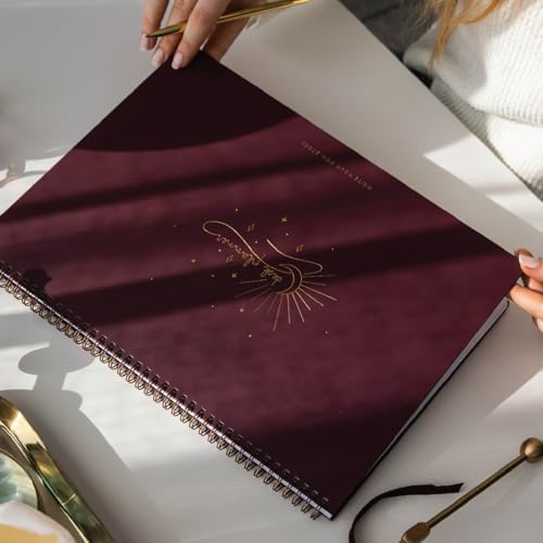 Alternative view of Süresiz Haftalık Spiralli Masaüstü Planlayıcı 24x34 cm - Desk Planner Bordo