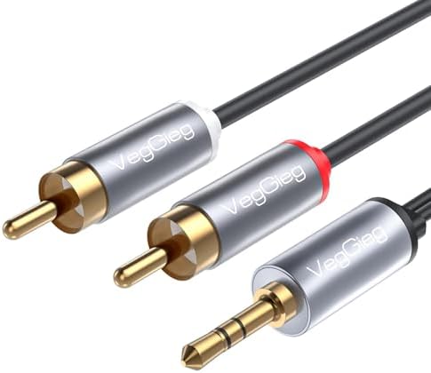 Alternative view of 3.5mm Aux To 2 RCA Hi-Fi Ses Kablosu 5 Metre