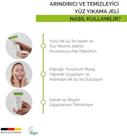 Alternative view of VITAYES Yüz Temizleme Jeli Akne Siyah Noktaya Yatkın Ciltler Için Yeşil Çay Özlü, 150 ml