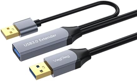 USB 3.0 Uzatma Kablosu Sinyal Güçlendirici Extender Destekli USB-A Uzatıcı Kablo 10 Metre