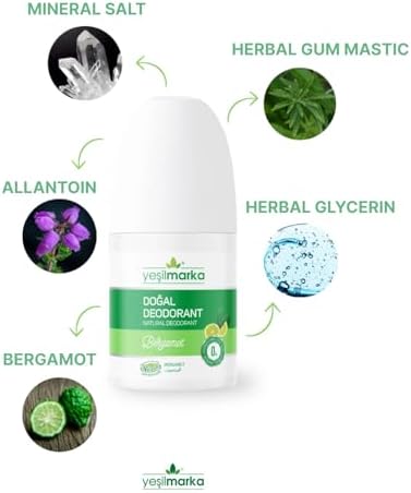 Alternative view of Doğal Deodorant- Bergamot- Terlemeyi Değil Ter Kokusunu Engelleyin- Çocuk ve Yetişkin İçin- Aluminyumsuz- Alkolsüz- Parabensiz- Parfümsüz