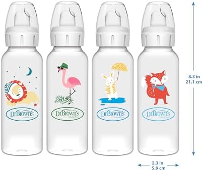 8 oz/250 ml PP Dar Ağız + Sippy Biberon Bardak, Flamingo, Tekli Paket