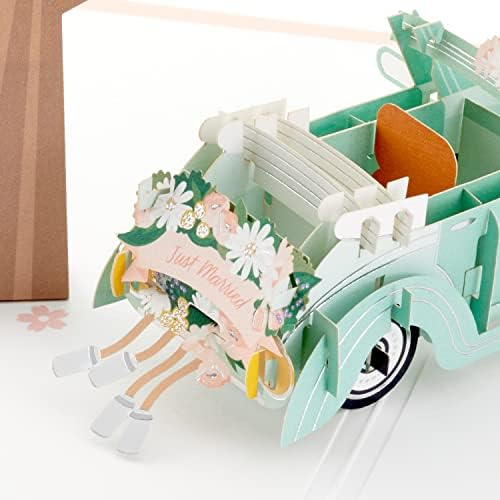 Signature Paper Wonder Pop Up Düğün Kartı (Klasik Araba, Yeni Evlenmiş) (5RZH1207)