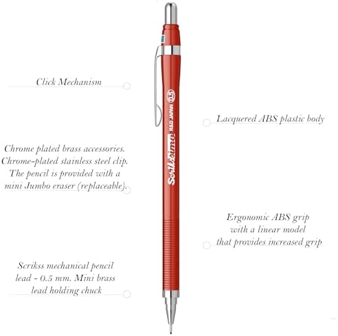 Office Simo Mekanik Kurşun Kalem Kırmızı 0.5 Mm