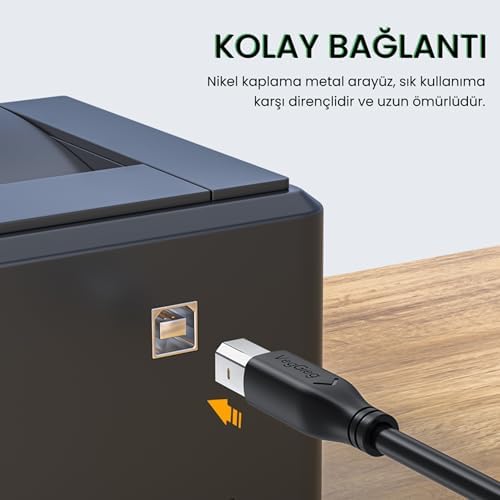 Alternative view of USB B Printer Tarayıcı Yazıcı Data Kablosu 5 Metre