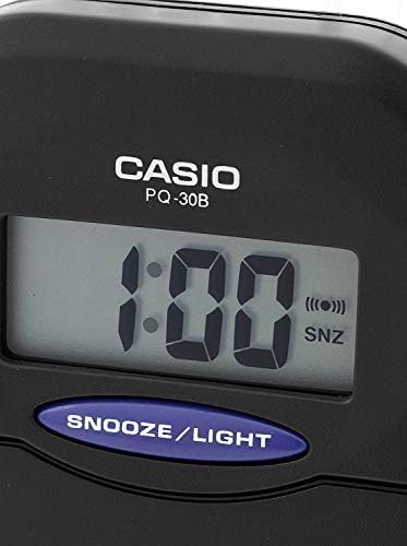 Casio PQ-30B-1DF Masa Saati, Siyah, Standart