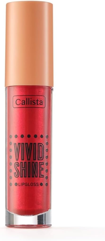 Callista Vivid Lipgloss Nemlendiricili Dudak Parlatıcısı 101 Drop Red, Kırmızı