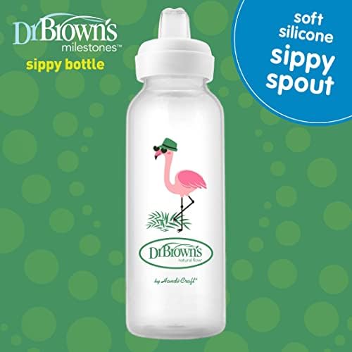 Alternative view of 8 oz/250 ml PP Dar Ağız + Sippy Biberon Bardak, Flamingo, Tekli Paket