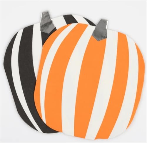 - Mod Pattern Pumpkin Napkins - Modern Desenli Balkabağı Peçeteler (16'lı)