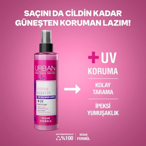 Intense Keratin Aşırı Yıpranmış Cansız Saçlara Özel Sıvı Saç Bakım Kremi 200 ml- Vegan