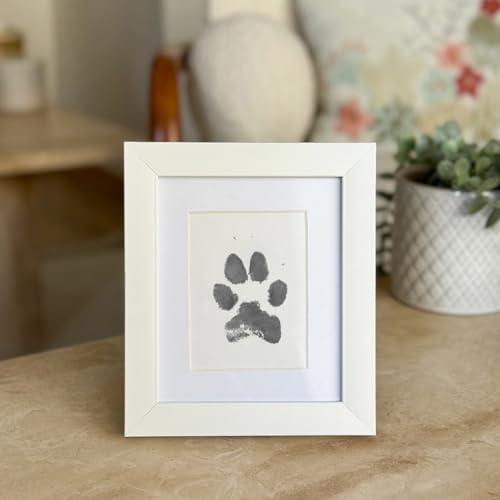 Tekli Evcil Hayvan Pati İzi ve Fotoğraf Çerçevesi - Kedi Köpek ve Kuş ile Uyumlu - Sadece Çerçeve