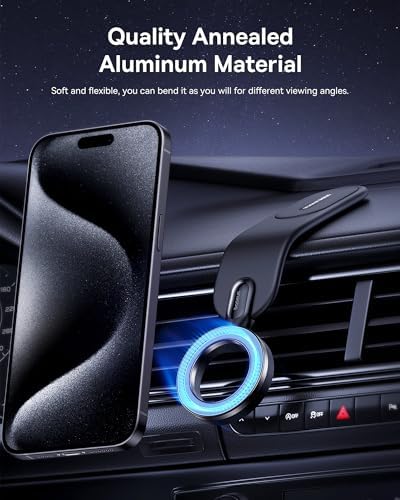 Alternative view of C02 Go Manyetik Araç Telefonu Tutacağı, 360° Dönebilen Mobil Tutucu, iPhone 15 Pro Max için Ultra Güçlü Mıknatıslı Bükülebilir Tasarım Araç Telefonu Tutacağı, Samsung S24 Ultra