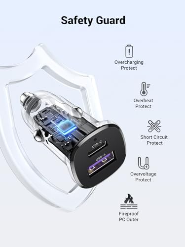 30W 2 Portlu Araç İçi Şarj Cihazı Çakmaklık Adaptörü, 25845