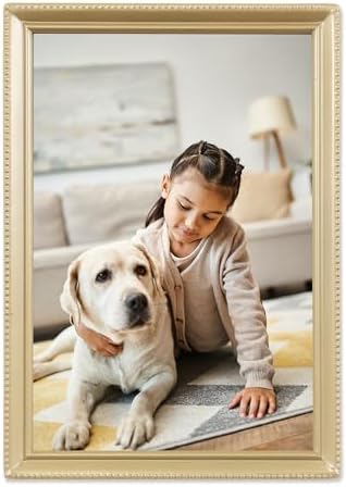 antik pirinç 5 x 7 fotoğraf çerçevesi – Boncuk sınır tasarım