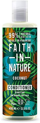 FAITH IN NATURE Coconut / %99 Doğal İçerikli Saç Bakım Kremi-Nemlendirici Hindistan Cevizi Normal&Kuruya Dönük Saçlar İçin