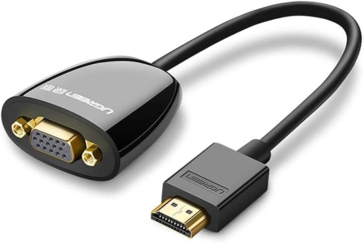 HDMI to VGA Dişi Çevirici Adaptör Siyah