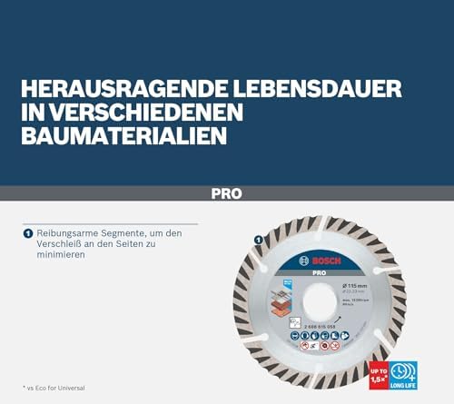 Professional Accessories Elmas Kesme Ve Delme Aksesuarları, Disk, Gri, 1 Adet, 12,5 cm - Görsel 3