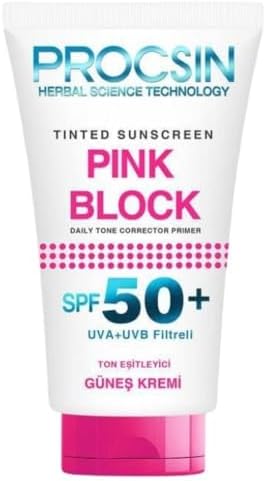 Alternative view of Pink Block Aydınlatıcı SPF 50+ Güneş Kremi, Leke Karşıtı & Cilt Tonu Eşitleyici, Yoğun Nemlendirici & Cildi Besleyici, 50 ML