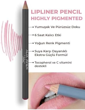 Alternative view of Uzun Süre Kalıcı Dağılma Yapmayan Nemlendirici Dudak Kalemi - Lipliner Pencil 10 Star Pink