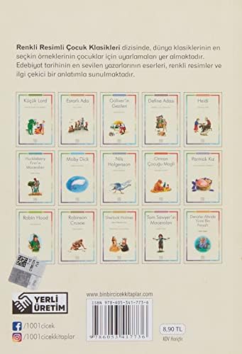 Renkli Resimli Çocuk Klasikleri-Esrarlı Ada