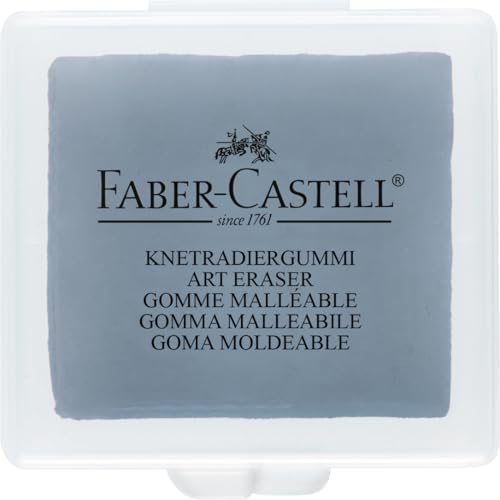 Yoğurulabilir Sanat Silgisi Gri, yumuşak düzeltmeler için ergonomik şekilli kaliteli silgi, leke ve PVC içermez