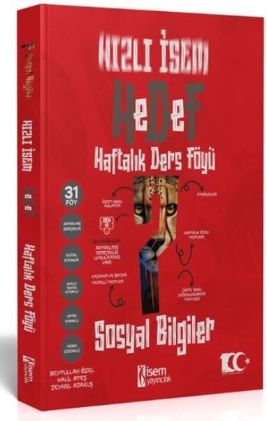 2024 Hızlı Hedef 7. Sınıf Sosyal Bilgiler Haftalık Ders Föyü