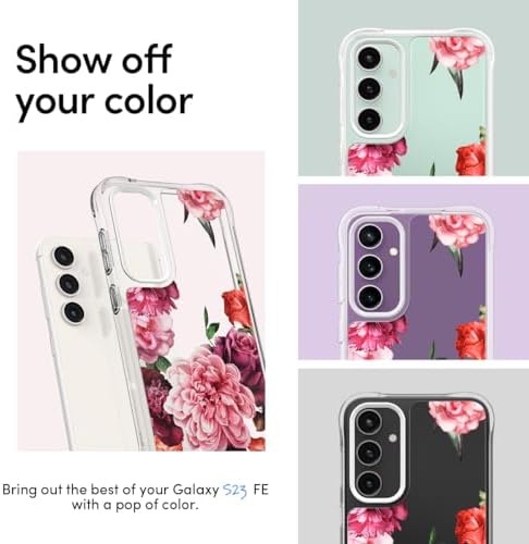 Galaxy S23 FE ile Uyumlu Kılıf Cecile Rose Floral - ACS06386 - Görsel 3