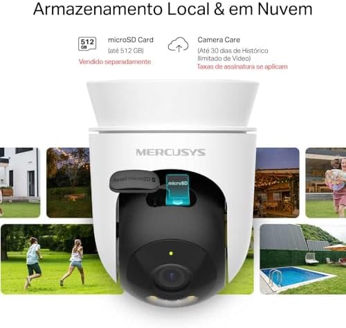 MC510 | 2K QHD Dış Mekan Güvenlik Kamerası | 360° Görüş | Renkli Gece Görüşü | Akıllı Takip | IP65 Hava Koşullarına Dayanıklı | microSD & Bulut Depolama | SmartThings, Google Home, Alexa