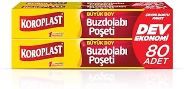 Alternative view of Büyük Boy Buzdolabı Poşeti Dev Ekonomi 80’li, Yeni Ekonomik Buzdolabı Poşeti Büyük Boy 30x42 cm, BPA İçermez, Sızdırmaz Saklama Torbası, Meyve, Sebze, Yemek, Et, Tavuk, Gıda Saklama Torbası