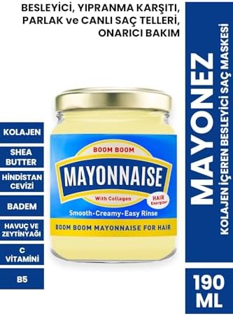 Mayonez Kolajen İçeren Besleyici Saç Maskesi 190 ML